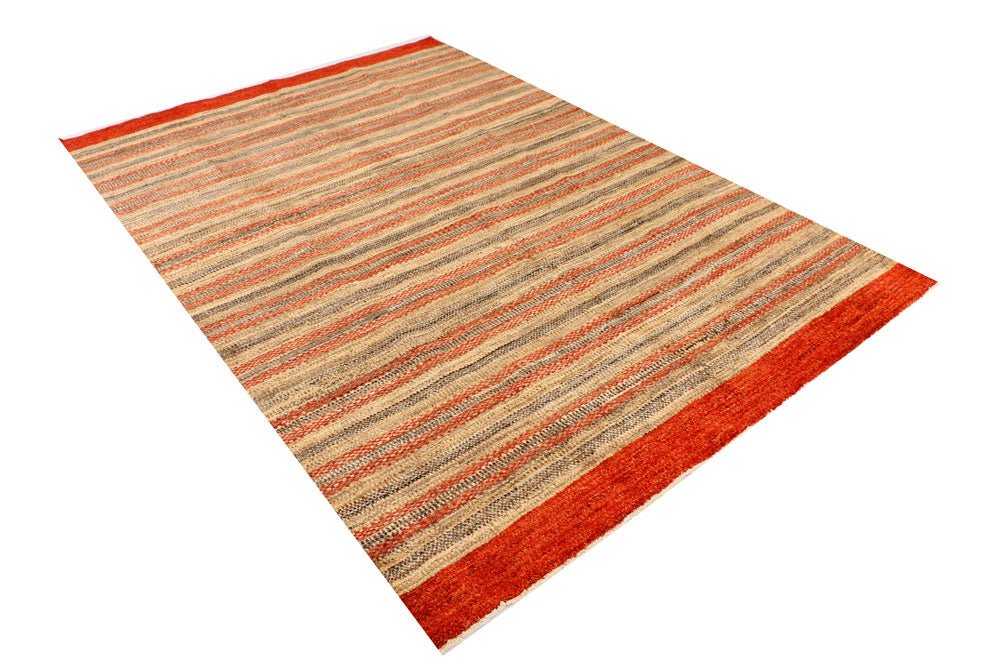 Multi Colored Gabbeh 5' 6 x 8' 1 - No. 34423 - ALRUG Rug Store