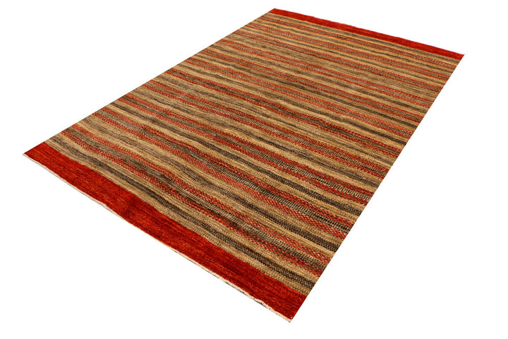 Multi Colored Gabbeh 5' 7 x 8' 1 - No. 34426 - ALRUG Rug Store