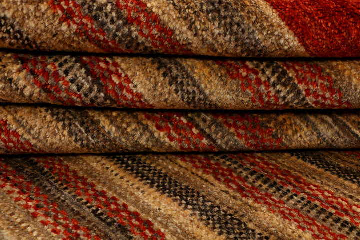 Multi Colored Gabbeh 5' 7 x 8' 1 - No. 34426 - ALRUG Rug Store