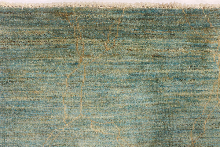 Cadet Blue Gabbeh 6' x 9' 4 - No. 34428 - ALRUG Rug Store