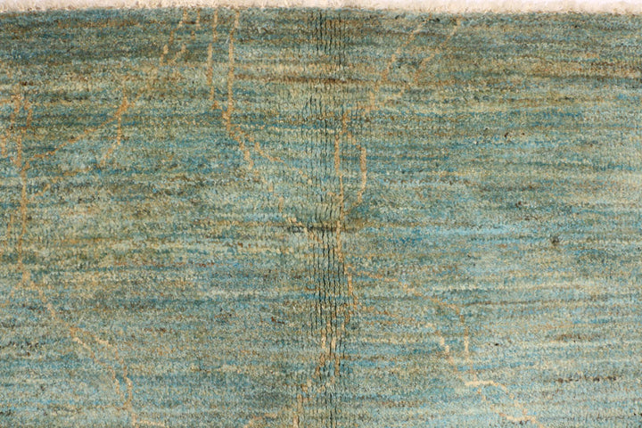 Cadet Blue Gabbeh 6' x 9' 4 - No. 34428 - ALRUG Rug Store