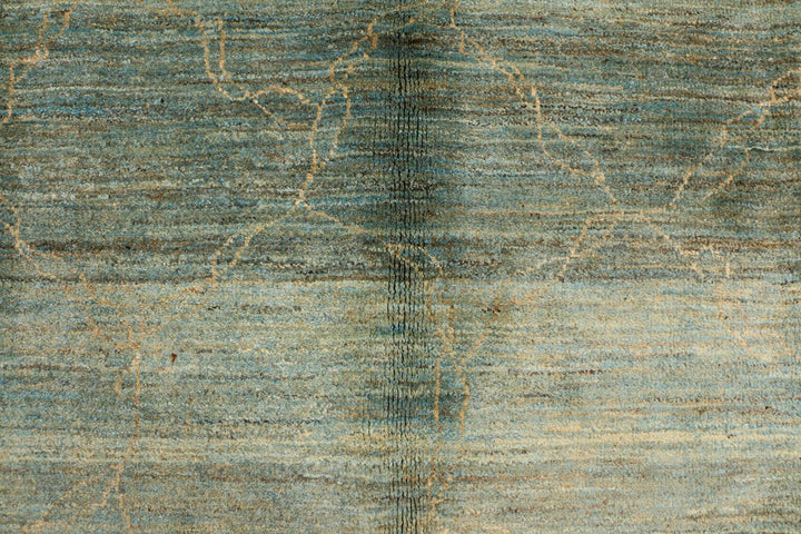 Cadet Blue Gabbeh 6' x 9' 4 - No. 34428 - ALRUG Rug Store
