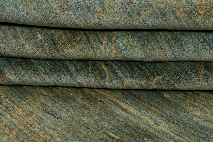 Cadet Blue Gabbeh 6' x 9' 4 - No. 34428 - ALRUG Rug Store