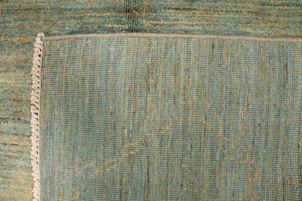 Cadet Blue Gabbeh 6' x 9' 4 - No. 34428 - ALRUG Rug Store