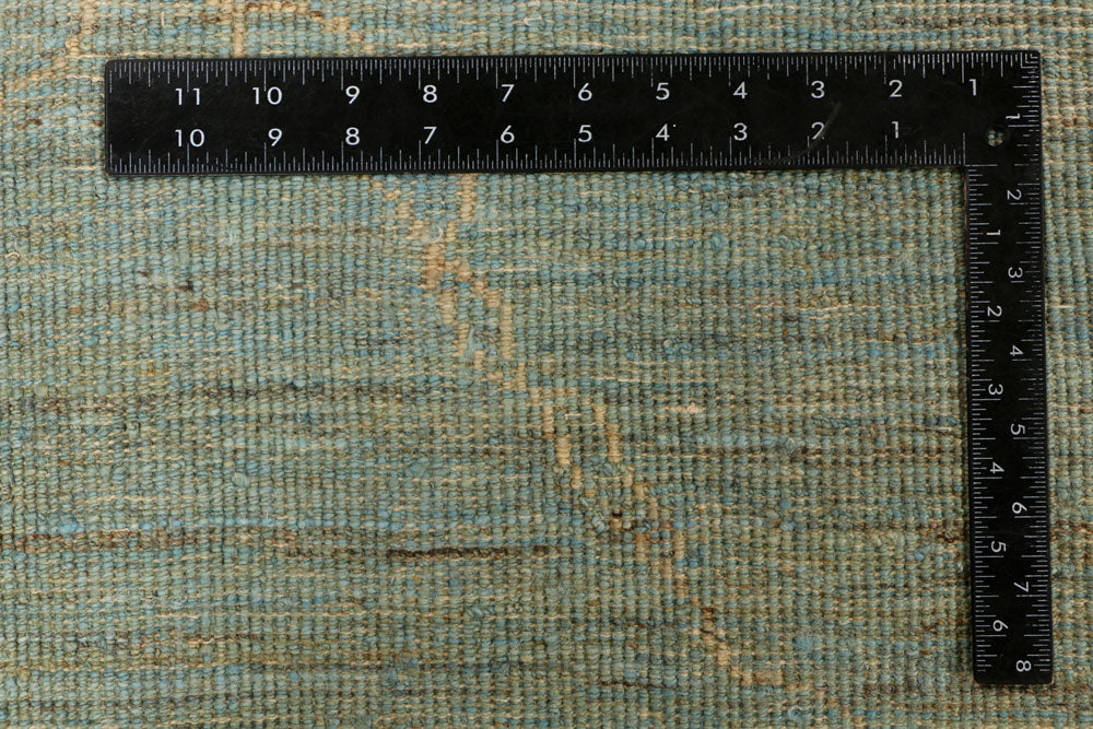 Cadet Blue Gabbeh 6' x 9' 4 - No. 34428 - ALRUG Rug Store