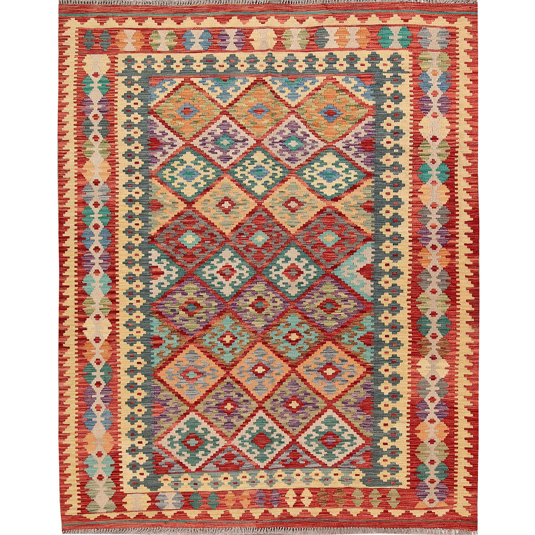 Vegetable Kilim 5' 4 x 6' 6 (ft) - No. AL34521 - ALRUG Rug Store