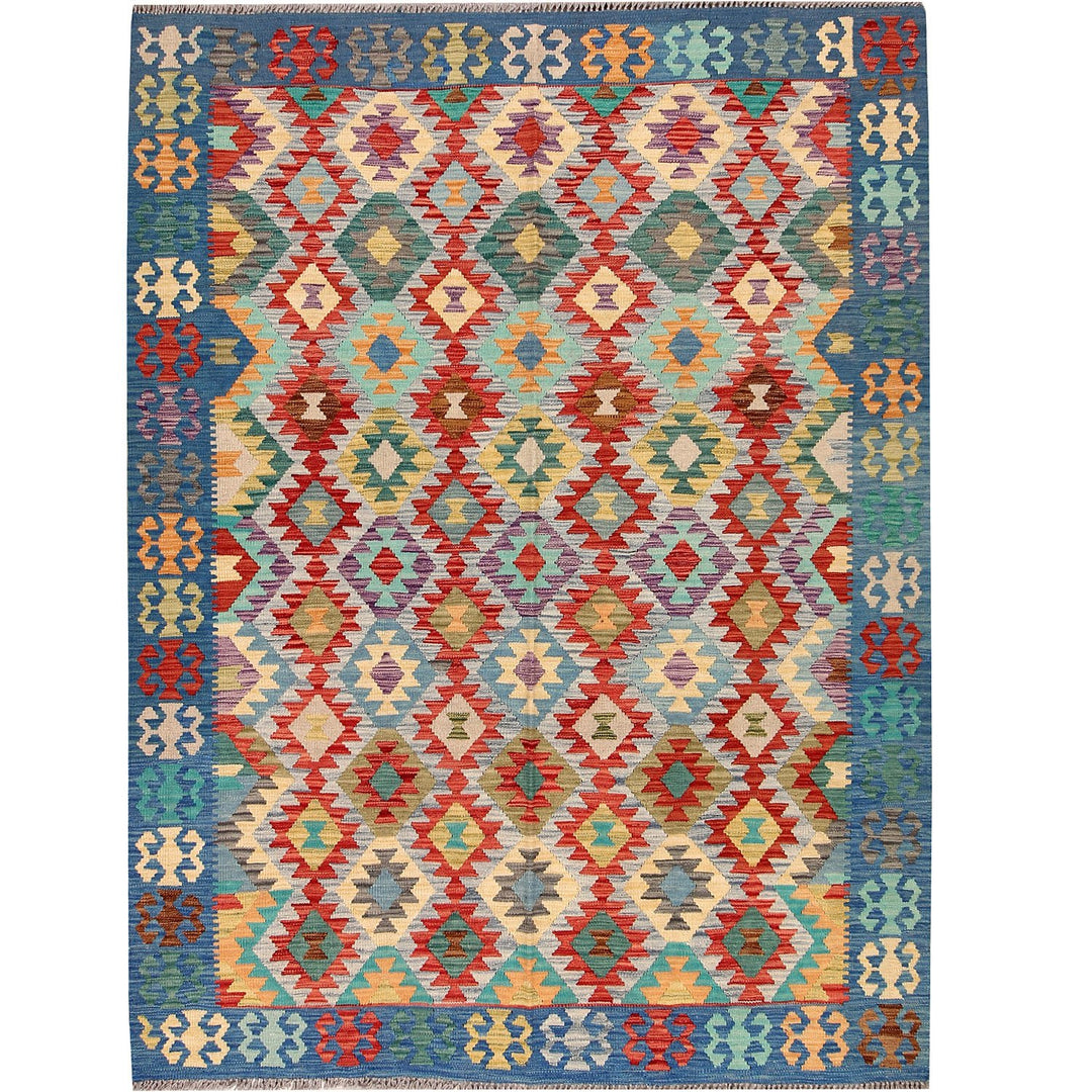 Vegetable Kilim 5' 8 x 7' 7 (ft) - No. AL95973 - ALRUG Rug Store