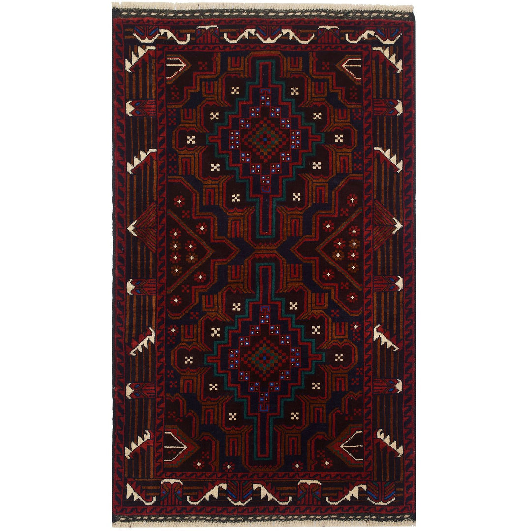 Baluchi Rug 3' x 5' (ft) - No. AL80052 - ALRUG Rug Store