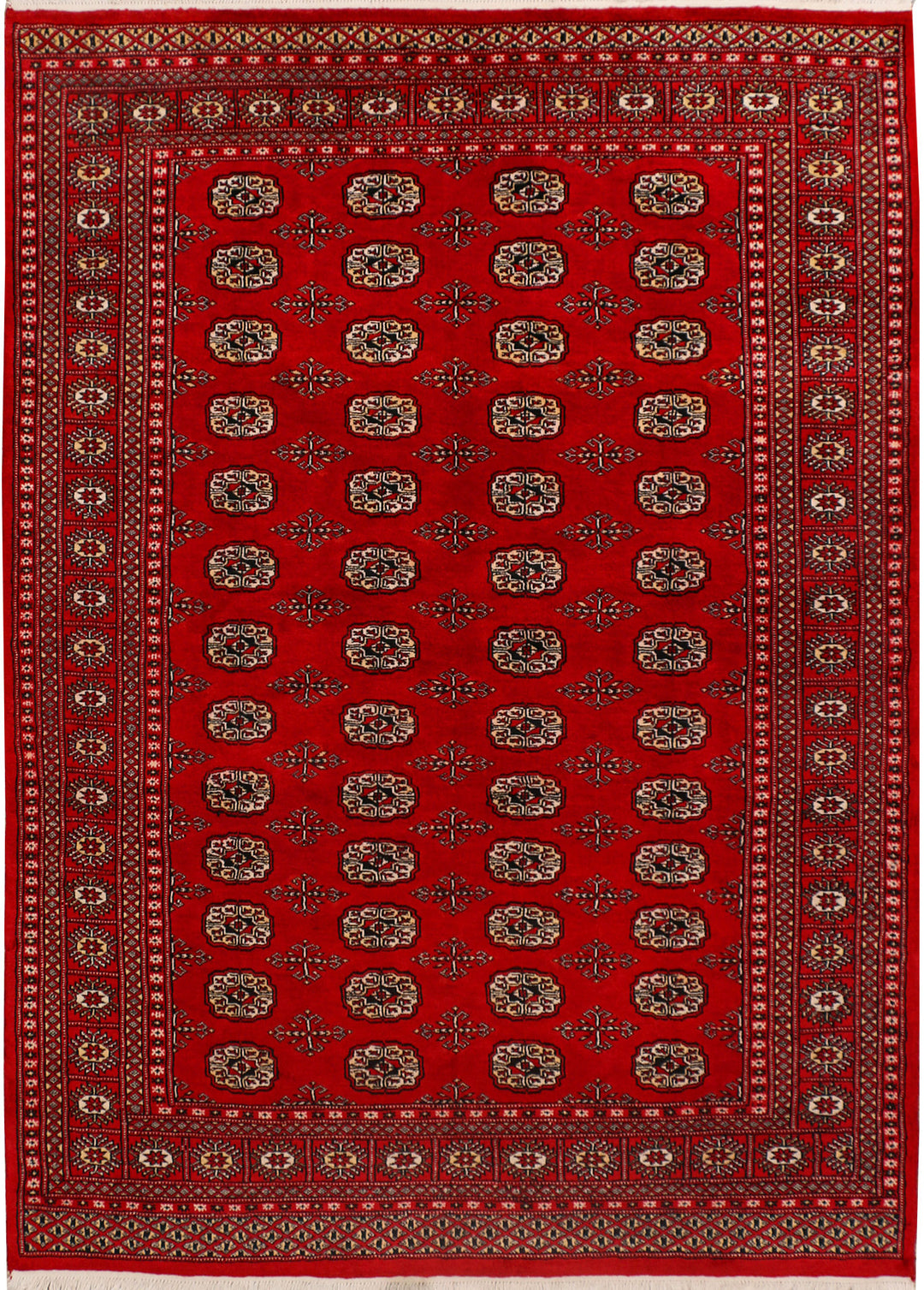 Firebrick Bokhara 5' 5 x 7' 7 - No. 35430 - ALRUG Rug Store