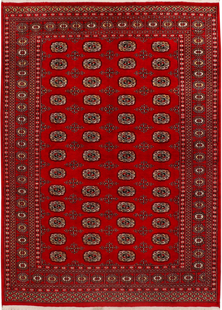 Firebrick Bokhara 5' 5 x 7' 7 - No. 35430 - ALRUG Rug Store