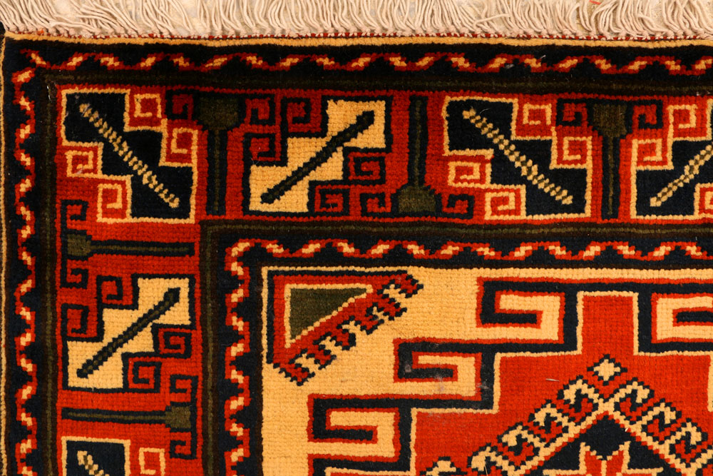 Dark Orange Kargai 2' 10 x 9' 7 - No. 35678 - ALRUG Rug Store