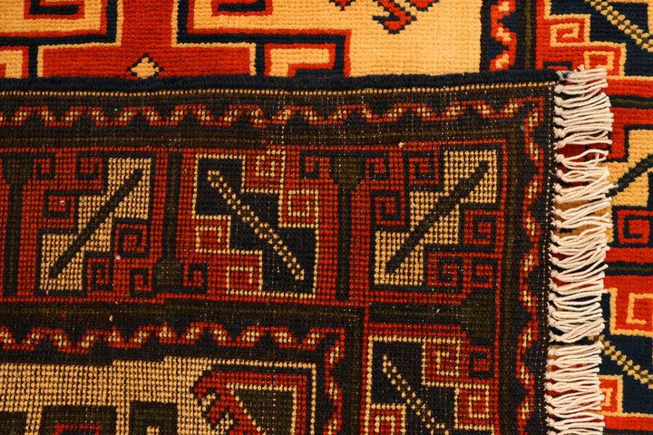 Dark Orange Kargai 2' 10 x 9' 7 - No. 35678 - ALRUG Rug Store