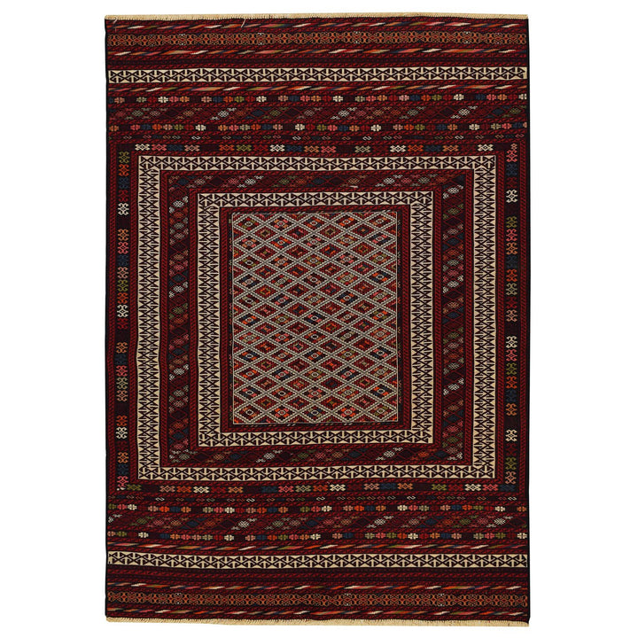 Maliki Kilim 4' 3 x 6' 2 (ft) - No. AL64895 - ALRUG Rug Store