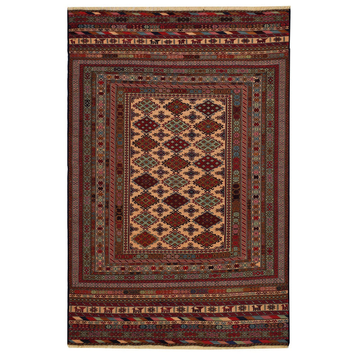 Maliki Kilim 4' 1 x 6' 1 (ft) - No. AL21186 - ALRUG Rug Store