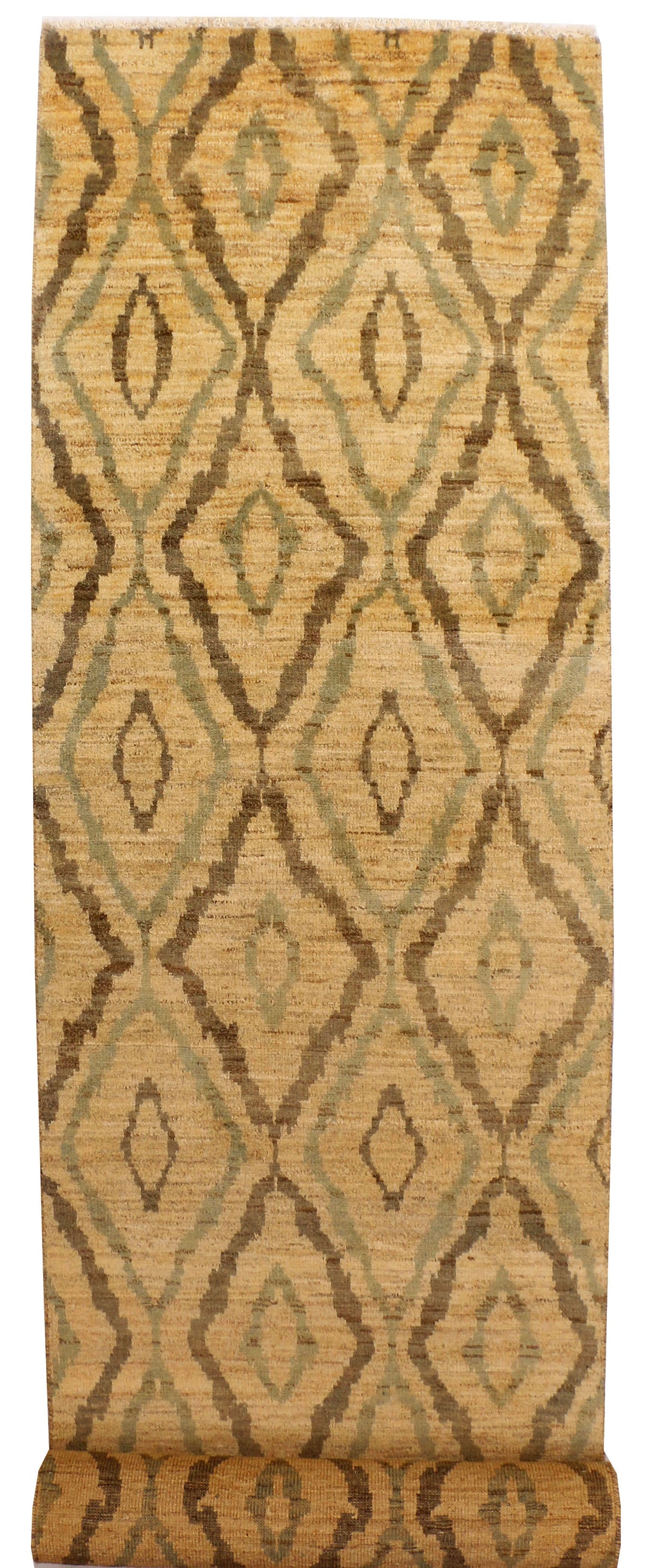 Navajo White Gabbeh 2' 6 x 12' - No. 36476 - ALRUG Rug Store