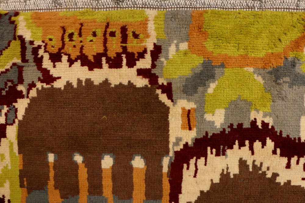 Multi Colored Gabbeh 4' 6 x 6' - No. 36479 - ALRUG Rug Store