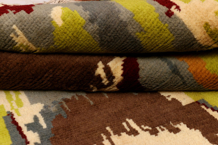 Multi Colored Gabbeh 4' 6 x 6' - No. 36479 - ALRUG Rug Store