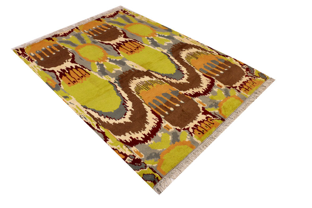 Multi Colored Gabbeh 4' 6 x 6' - No. 36479 - ALRUG Rug Store