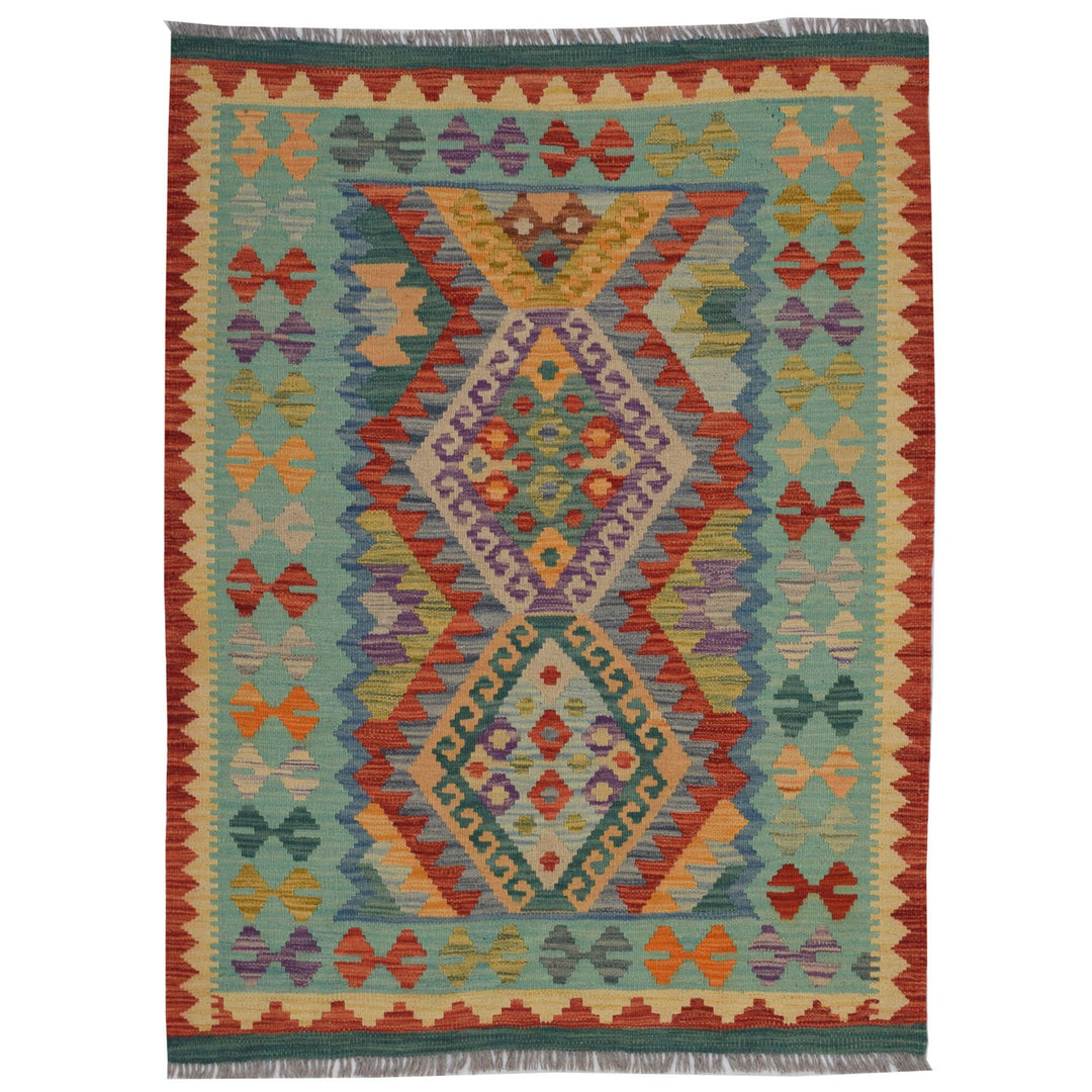 Vegetable Kilim 3' 5 x  4' 6 (ft) - No. AL31028 - ALRUG Rug Store