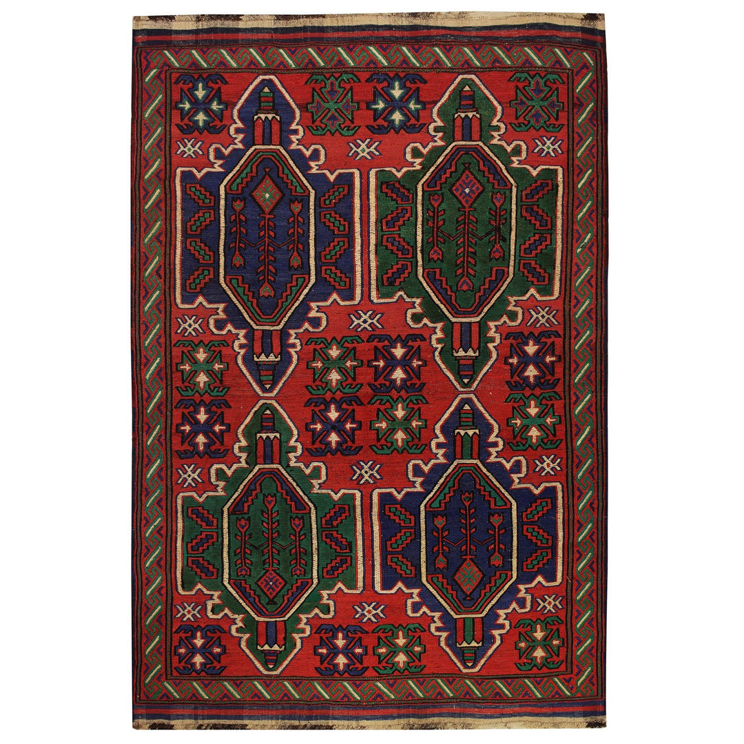 Saghari Kilim 4' 3 x 6' 7 (ft) - No. AL94492 - ALRUG Rug Store