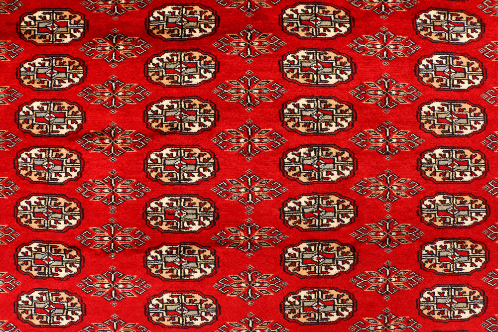 Firebrick Bokhara 9' 2 x 12' 2 - No. 37244 - ALRUG Rug Store