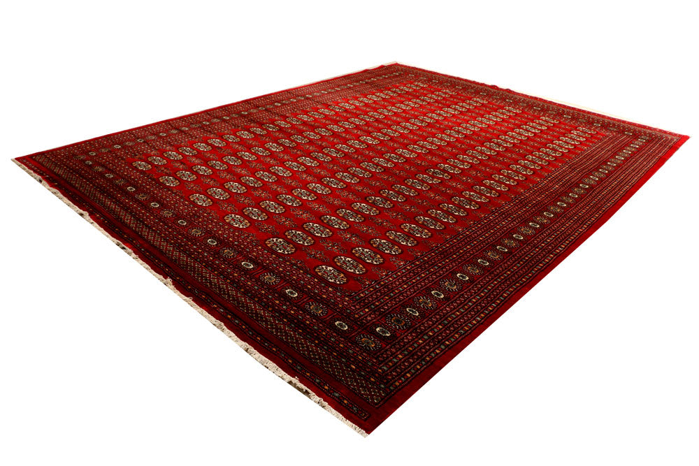 Firebrick Bokhara 9' 2 x 12' 2 - No. 37244 - ALRUG Rug Store