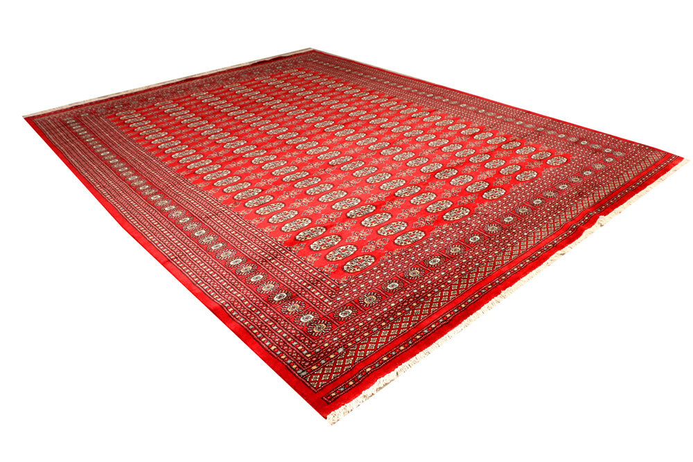 Firebrick Bokhara 9' 2 x 12' 2 - No. 37244 - ALRUG Rug Store