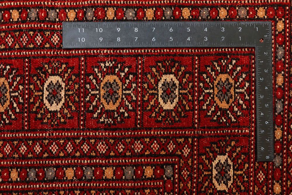Firebrick Bokhara 9' 2 x 12' 2 - No. 37244 - ALRUG Rug Store