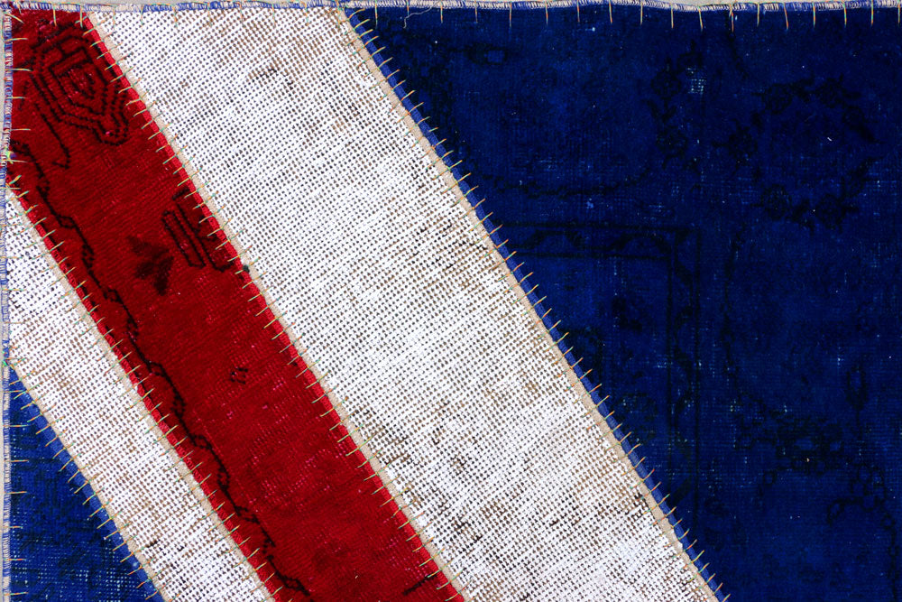 Multi Colored Patchwork 6' 11 x 9' 2 - No. 37469 - ALRUG Rug Store