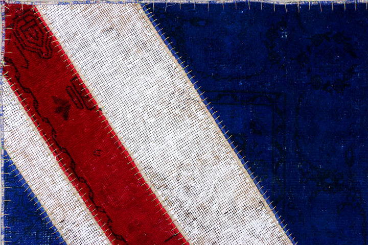 Multi Colored Patchwork 6' 11 x 9' 2 - No. 37469 - ALRUG Rug Store