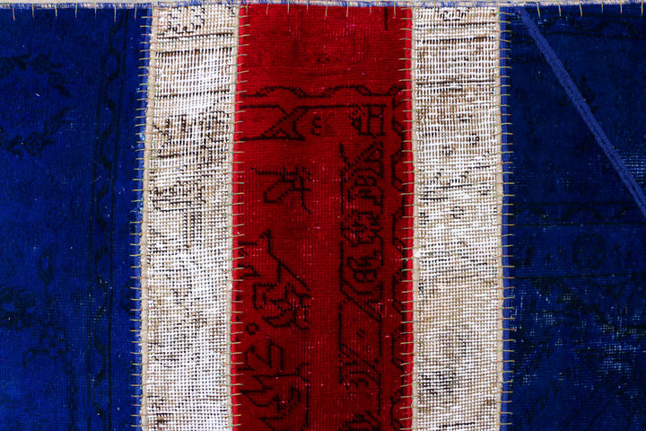 Multi Colored Patchwork 6' 11 x 9' 2 - No. 37469 - ALRUG Rug Store