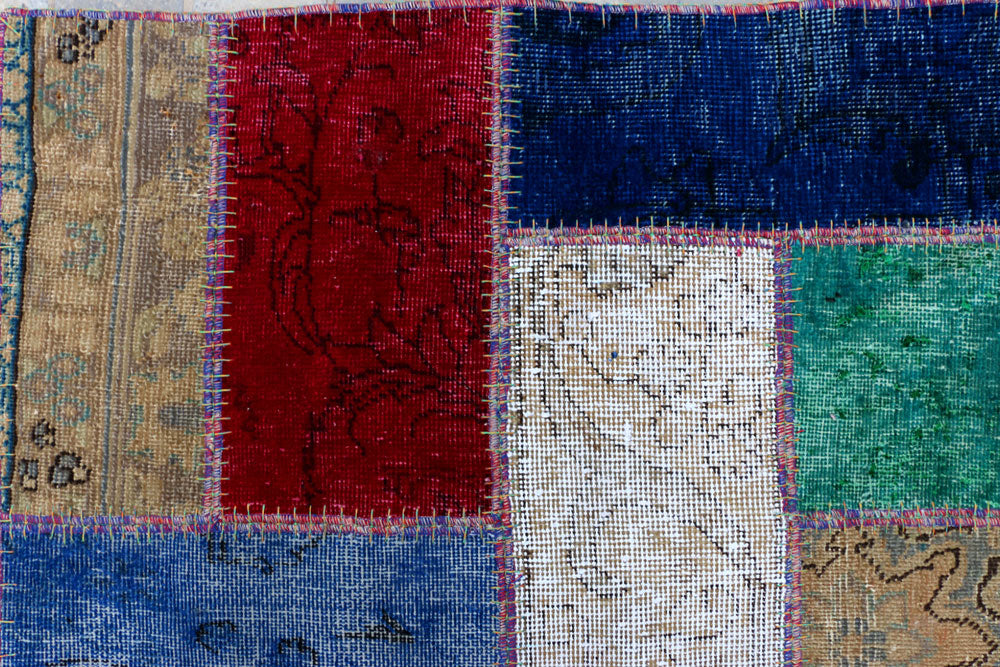Multi Colored Patchwork 6' 8 x 9' 5 - No. 37471 - ALRUG Rug Store