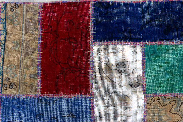 Multi Colored Patchwork 6' 8 x 9' 5 - No. 37471 - ALRUG Rug Store