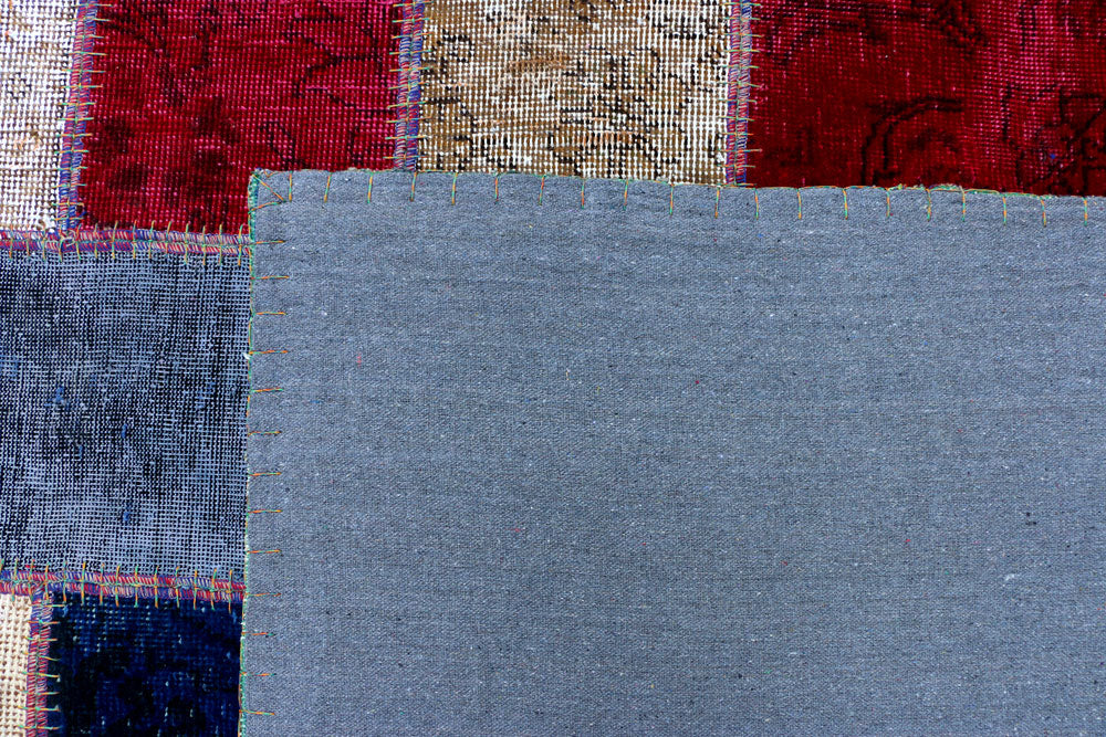 Multi Colored Patchwork 6' 8 x 9' 5 - No. 37471 - ALRUG Rug Store