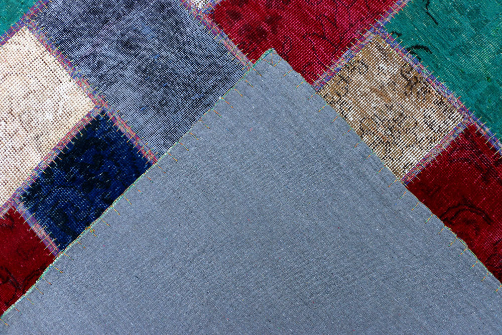 Multi Colored Patchwork 6' 8 x 9' 5 - No. 37471 - ALRUG Rug Store