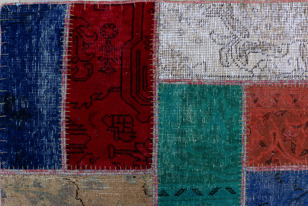 Multi Colored Patchwork 6' 8 x 9' 5 - No. 37473 - ALRUG Rug Store