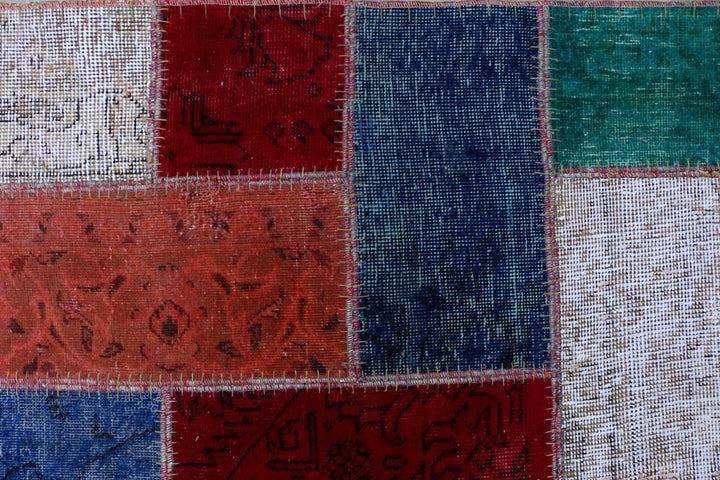 Multi Colored Patchwork 6' 8 x 9' 5 - No. 37473 - ALRUG Rug Store