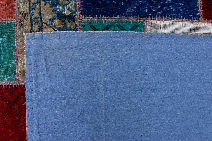 Multi Colored Patchwork 6' 8 x 9' 5 - No. 37473 - ALRUG Rug Store