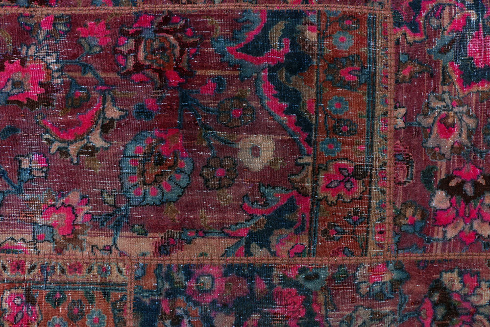 Multi Colored Patchwork 6' 11 x 9' 11 - No. 37481 - ALRUG Rug Store