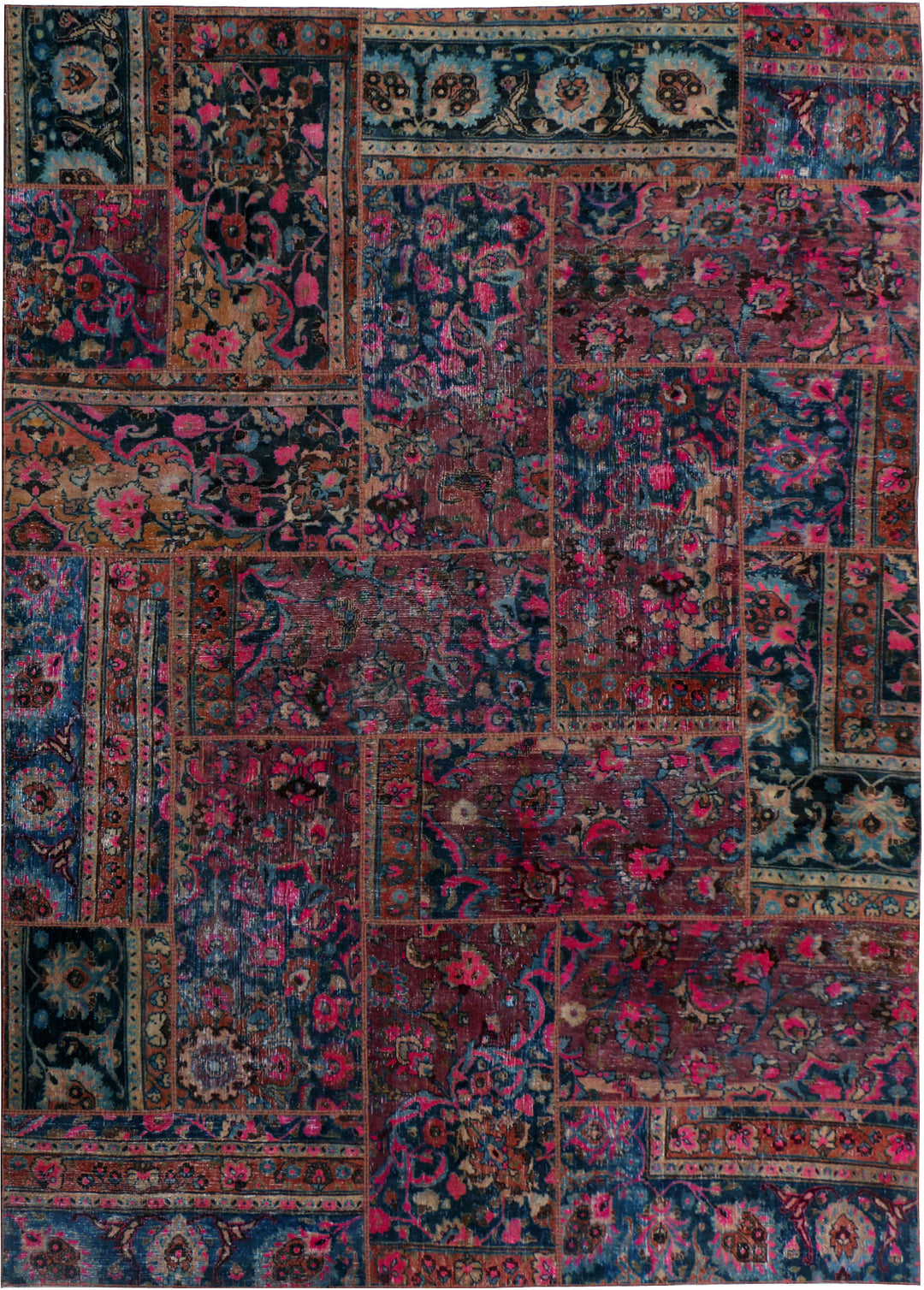Multi Colored Patchwork 6' 11 x 9' 11 - No. 37481 - ALRUG Rug Store