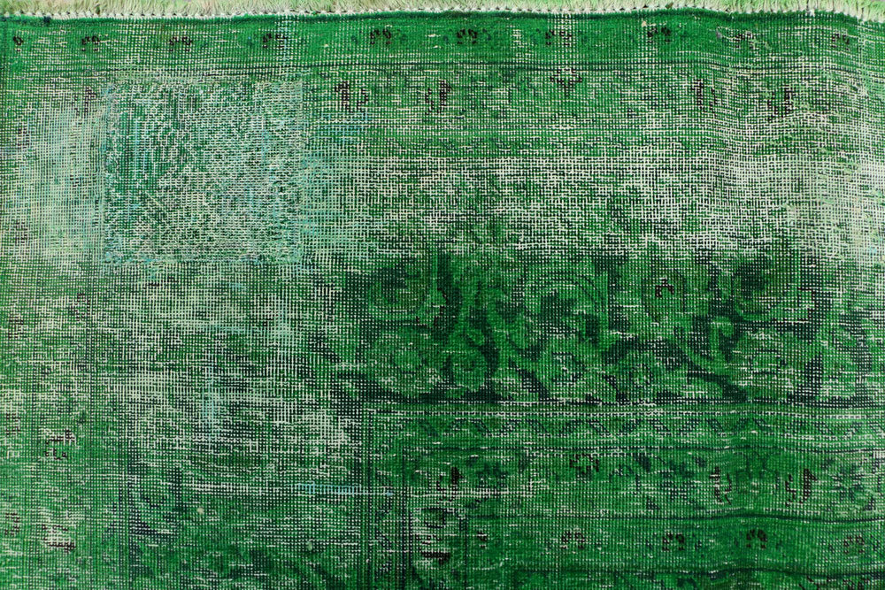 Green Overdyed 9' 5 x 12' 3 - No. 37492 - ALRUG Rug Store