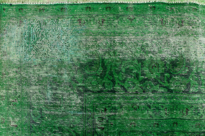 Green Overdyed 9' 5 x 12' 3 - No. 37492 - ALRUG Rug Store