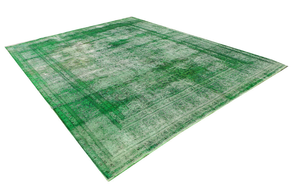 Green Overdyed 9' 5 x 12' 3 - No. 37492 - ALRUG Rug Store