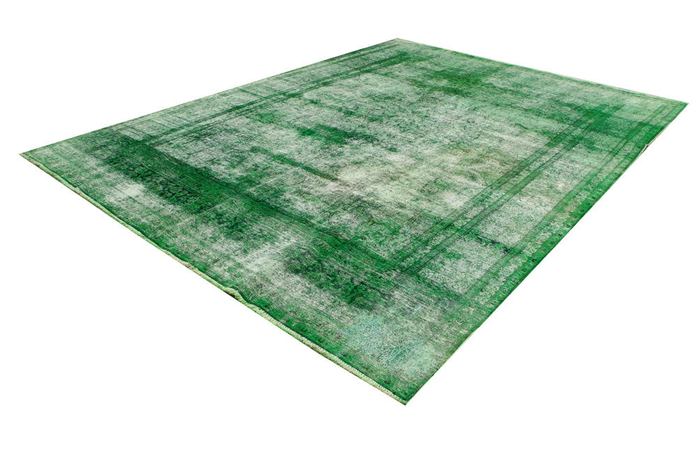 Green Overdyed 9' 5 x 12' 3 - No. 37492 - ALRUG Rug Store