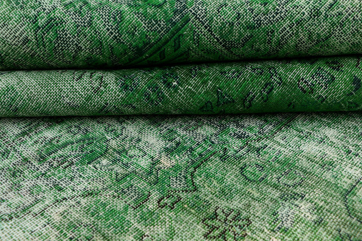 Green Overdyed 9' 5 x 12' 3 - No. 37492 - ALRUG Rug Store