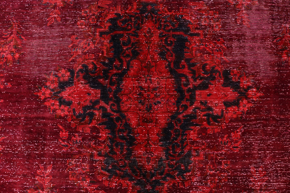 Maroon Overdyed 9' 5 x 12' 11 - No. 37498 - ALRUG Rug Store