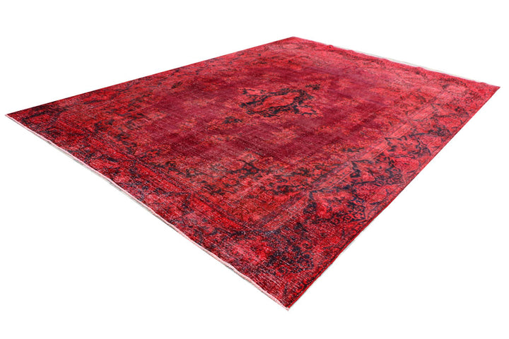 Maroon Overdyed 9' 5 x 12' 11 - No. 37498 - ALRUG Rug Store