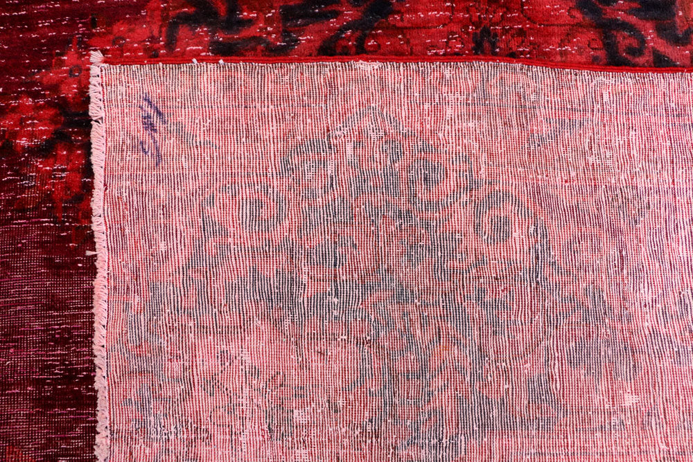 Maroon Overdyed 9' 5 x 12' 11 - No. 37498 - ALRUG Rug Store