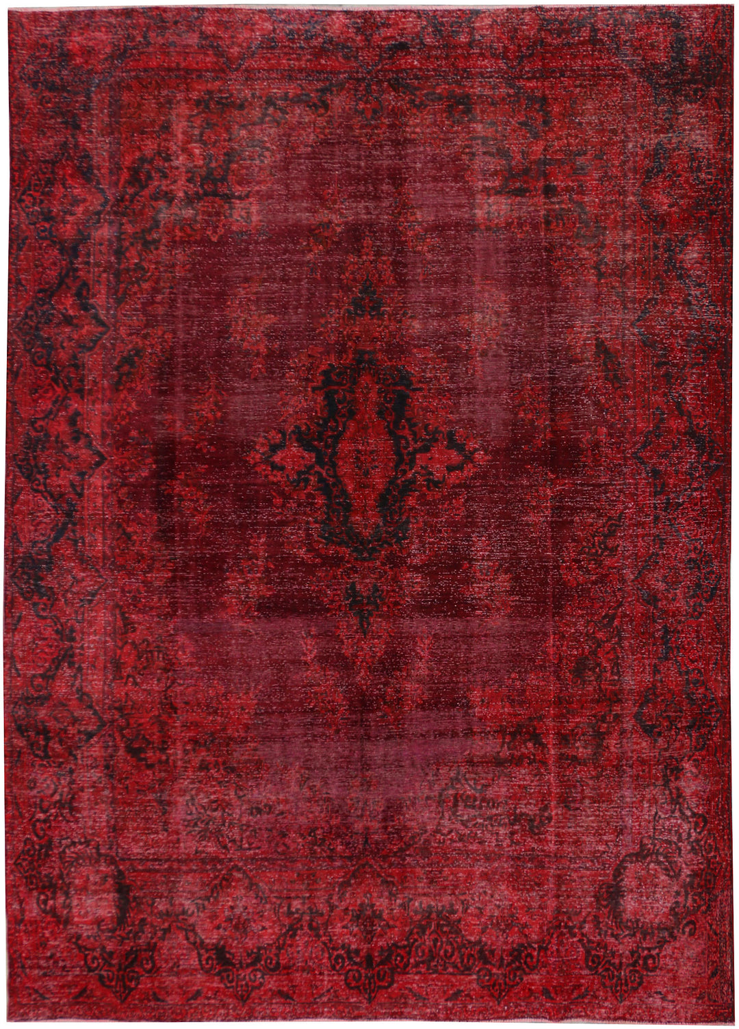 Maroon Overdyed 9' 5 x 12' 11 - No. 37498 - ALRUG Rug Store
