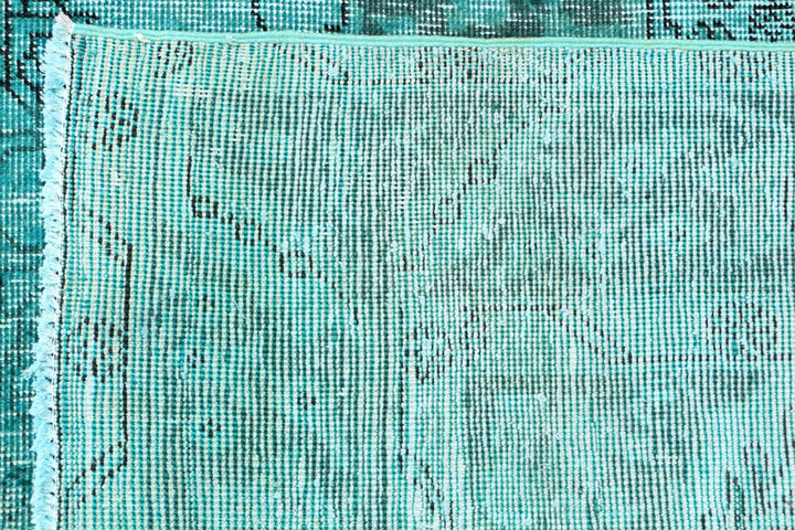 Light Sea Green Overdyed 6'  2" x 9'  2" - No. QA84321